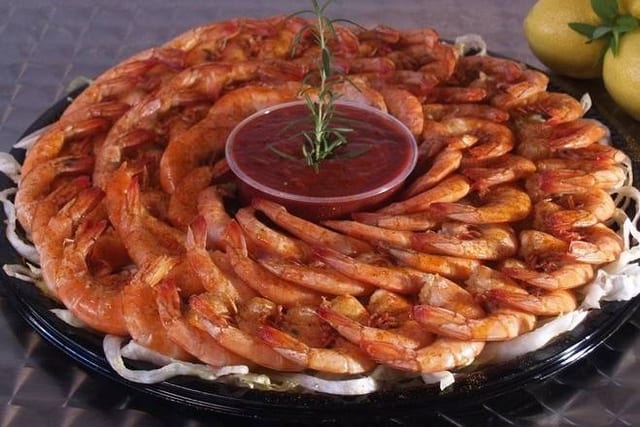 Spiced Shrimp party Platter.