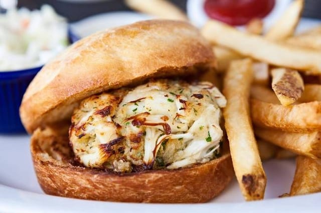 Lump Crab Cake Sandwich.